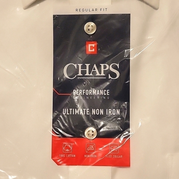 CHAPS Dress Shirt - MEN, 17 1/2, 34/35, XL, Regular Fit, long sleeves - Picture 4 of 5